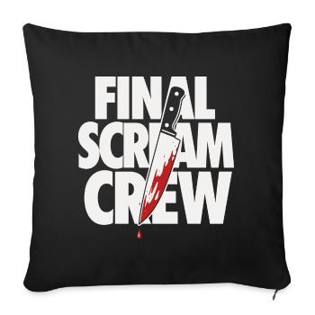 Final Scream Club Horror Design - Sofakissenbezug 45 x 45 cm - Schwarz - Vorne