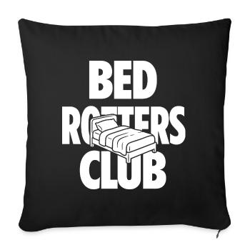 Club des Pourrisseurs de lits - Housse de coussin décorative 45 x 45 cm - noir - Devant