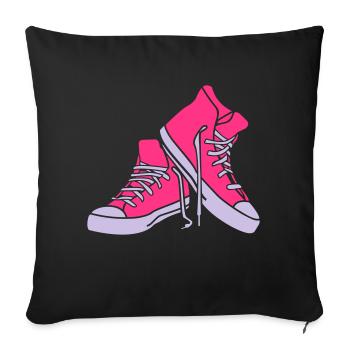 cool shoes - Sofa pillowcase 17,3'' x 17,3'' (45 x 45 cm) - black - Front