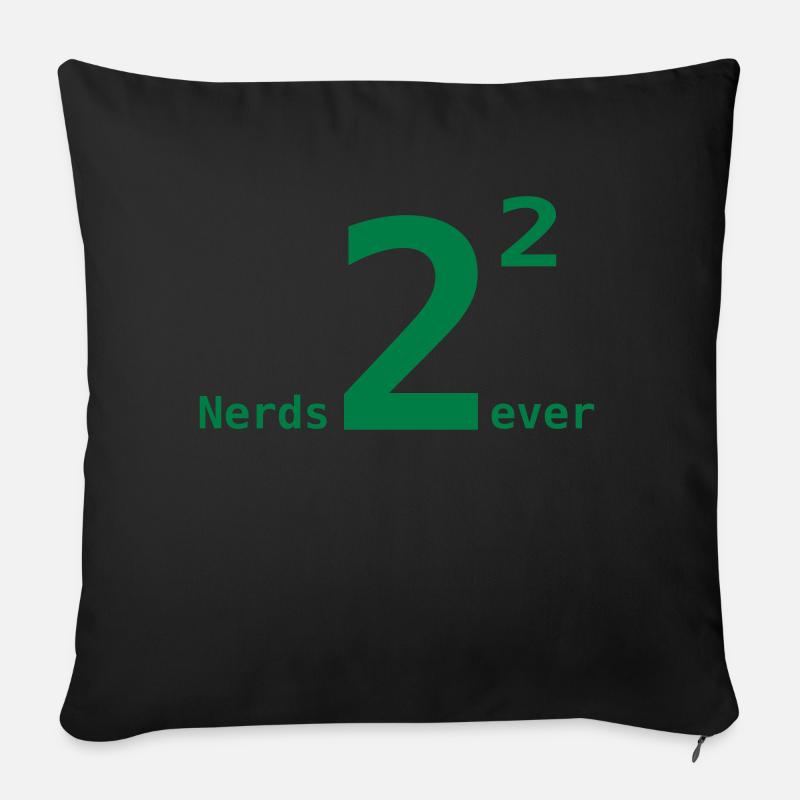 Nerds for ever - Sofakissenbezug 45 x 45 cm - Schwarz