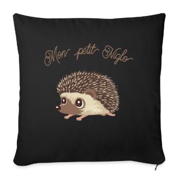 Tee shirts enfants " niglo " - Housse de coussin décorative 45 x 45 cm - noir - Devant