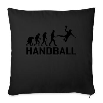 handball - Sofa pillowcase 17,3'' x 17,3'' (45 x 45 cm) - black - Front
