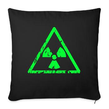 radioactive toxic green - Sofakissenbezug 45 x 45 cm - Schwarz - Vorne
