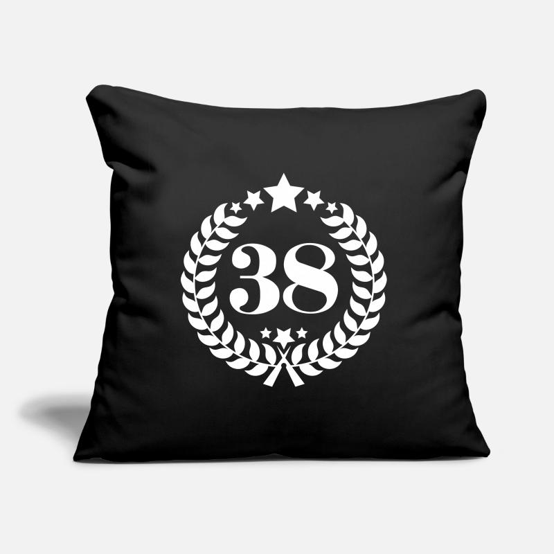 38ter numéro de bague d'anniversaire 38 Ans Housse de coussin décorative 45 x 45 cm