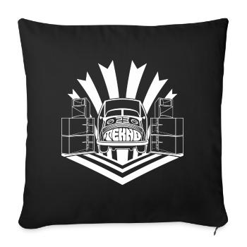 tekno 23 traveler sound - Sofakissenbezug 45 x 45 cm - Schwarz - Vorne