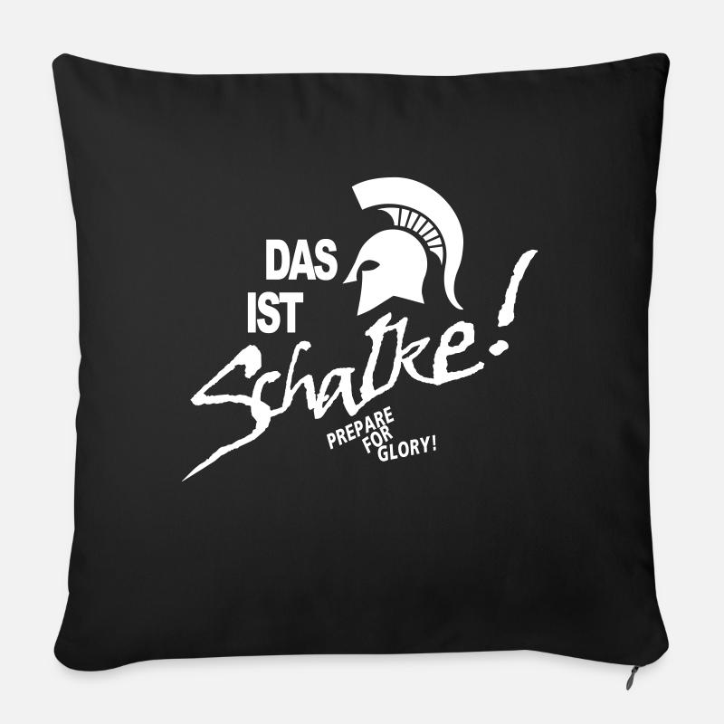 Das ist Schalke - Sofakissenbezug 45 x 45 cm - Schwarz