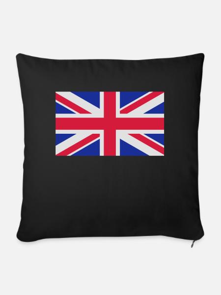 drapeau_royaume_uni - Sofakissenbezug 45 x 45 cm - Schwarz
