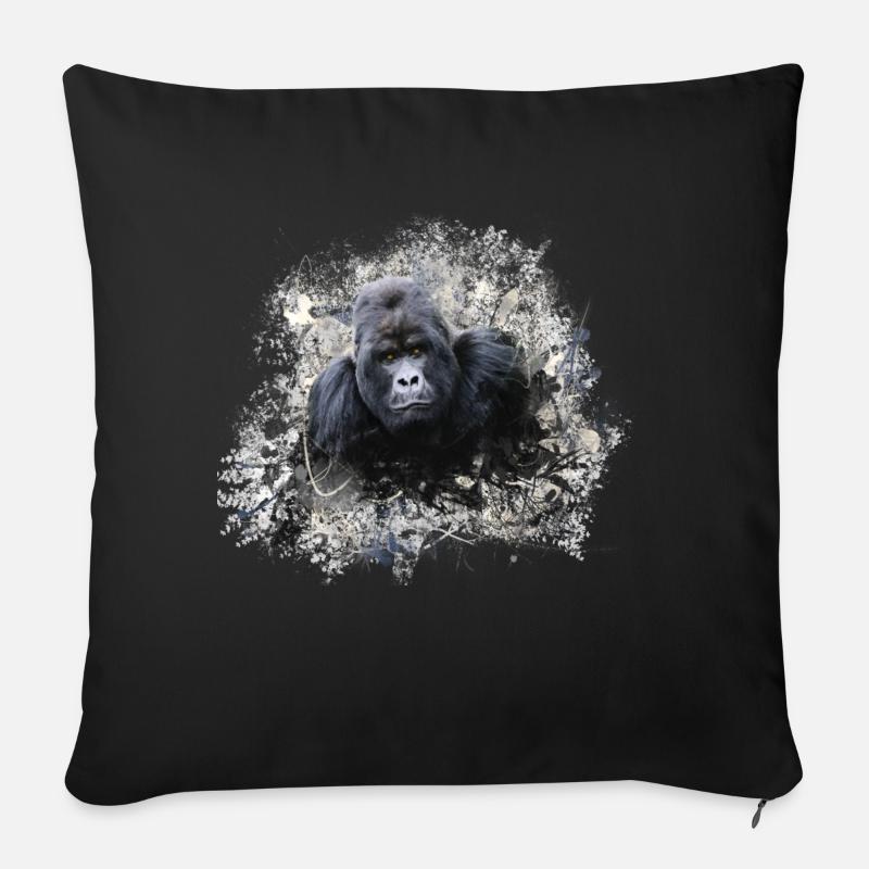 gorilla - Sofakissenbezug 45 x 45 cm - Schwarz