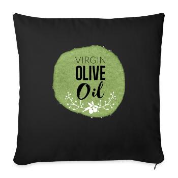 Cadeau d'olive - Housse de coussin décorative 45 x 45 cm - noir - Devant