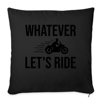 Bikers - Sofa pillowcase 17,3'' x 17,3'' (45 x 45 cm) - black - Front