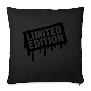 limited_edition_stamp_wq1 - Housse de coussin décorative 45 x 45 cm - noir - Devant