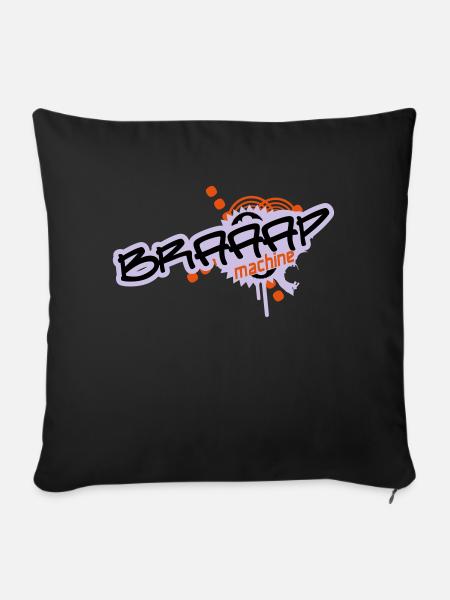 Braaap Machine - Sofakissenbezug 45 x 45 cm - Schwarz