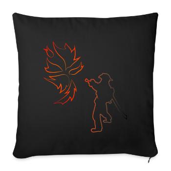 Utilisation du service d'incendie - Housse de coussin décorative 45 x 45 cm - noir - Devant