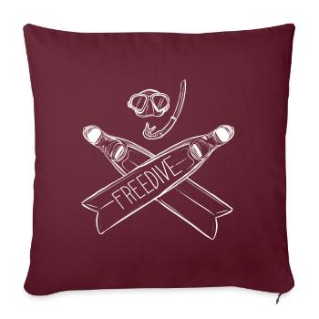 Freediving freediving freediver - Sofa pillowcase 17,3'' x 17,3'' (45 x 45 cm) - burgundy - Front