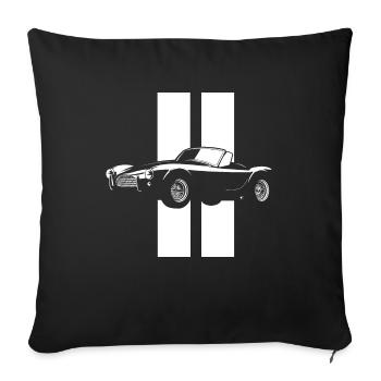 1963 Shelby 289 Cobra 01 - Housse de coussin décorative 45 x 45 cm - noir - Devant