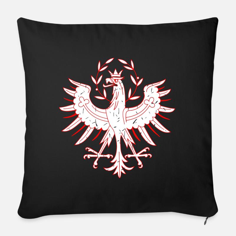 Tirol - Sofakissenbezug 45 x 45 cm - Schwarz