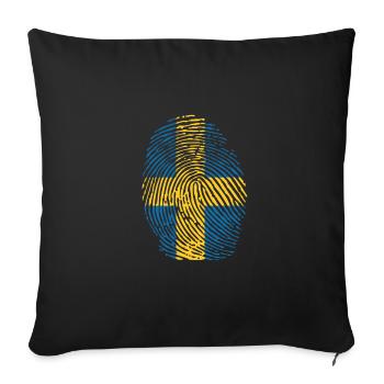 Schweden - Sofakissenbezug 45 x 45 cm - Schwarz - Vorne