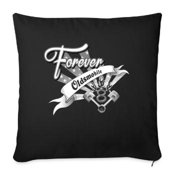Forever V8 - Housse de coussin décorative 45 x 45 cm - noir - Devant