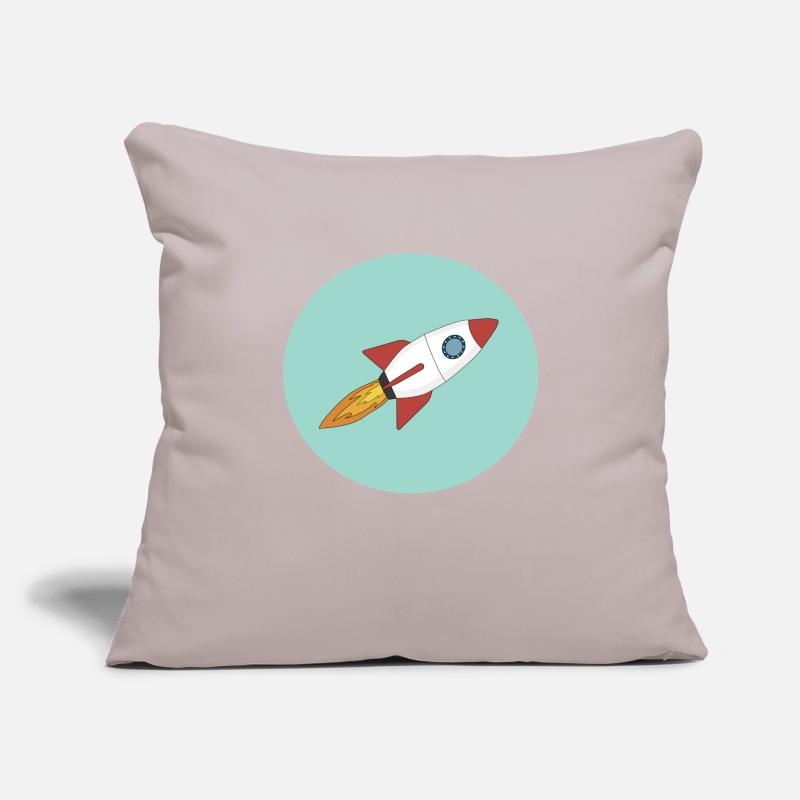 Fusée spatiale Housse de coussin décorative 45 x 45 cm