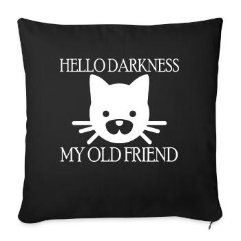 Chat Chat - Housse de coussin décorative 45 x 45 cm - noir - Devant