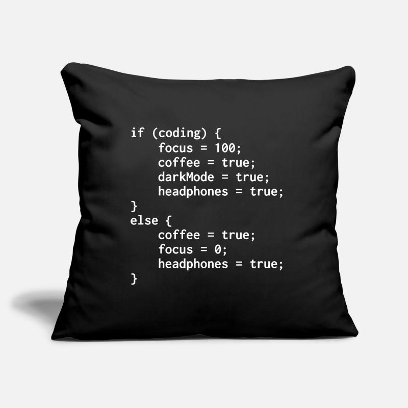 Code programmeur d’autres Housse de coussin décorative 45 x 45 cm