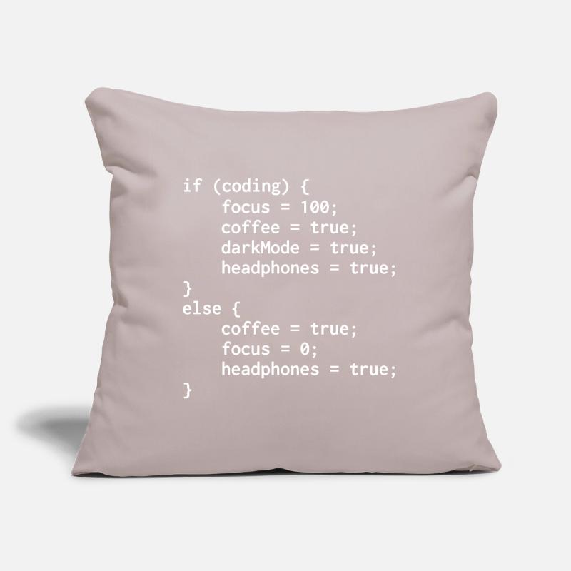 Code programmeur d’autres Housse de coussin décorative 45 x 45 cm