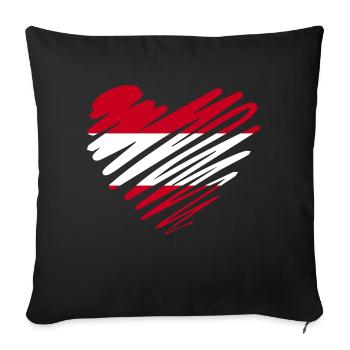 Austria by the Manzanita’s - Housse de coussin décorative 45 x 45 cm - noir - Devant