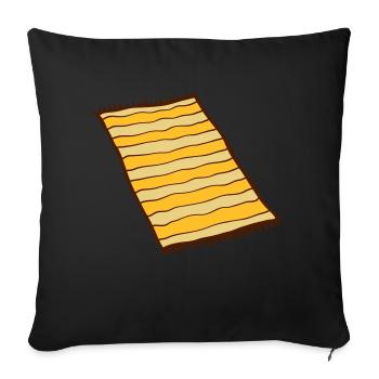 Cool Carpet Design - Sofa pillowcase 17,3'' x 17,3'' (45 x 45 cm) - black - Front