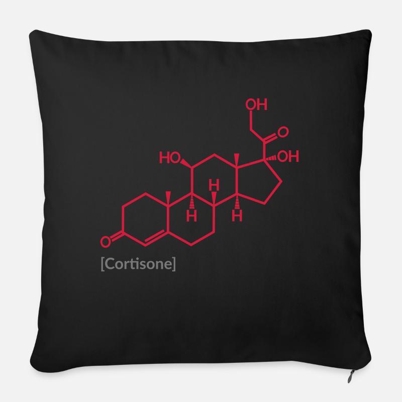 Cortison - Sofakissenbezug 45 x 45 cm - Schwarz