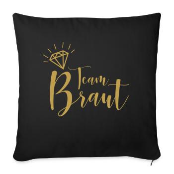 L’équipe | Cool JGA Shirt - Housse de coussin décorative 45 x 45 cm - noir - Devant