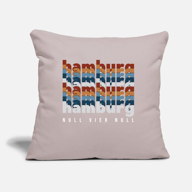 Hambourg 040 Null Vier Null Housse de coussin décorative 45 x 45 cm