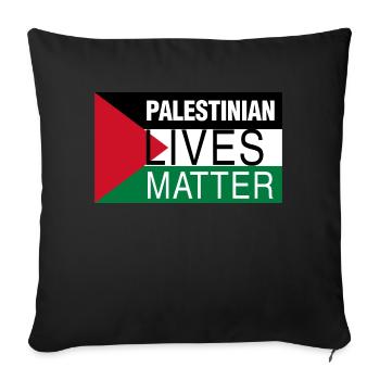Cadeau amusant Palestinien Lives Matter - Housse de coussin décorative 45 x 45 cm - noir - Devant