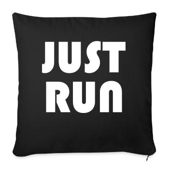 IL SUFFIT DE COURIR - Housse de coussin décorative 45 x 45 cm - noir - Devant