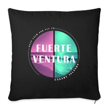 Fuerteventura Canary Islands Canary Islands Summer - Sofa pillowcase 17,3'' x 17,3'' (45 x 45 cm) - black - Front