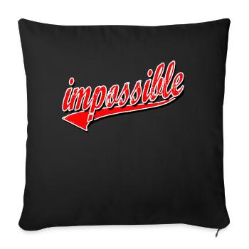 impossible unmöglich dieb bandit gym training cap - Sofakissenbezug 45 x 45 cm - Schwarz - Vorne