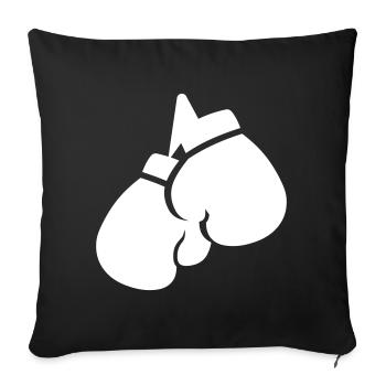 Boxhandschuhe symbol - Sofakissenbezug 45 x 45 cm - Schwarz - Vorne