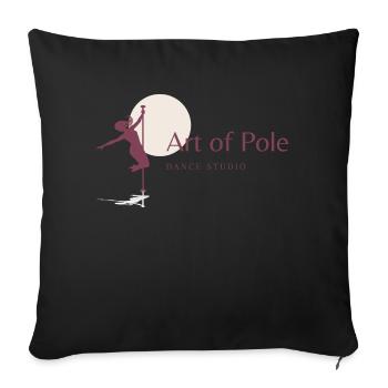 pole dance - Sofakissenbezug 45 x 45 cm - Schwarz - Vorne