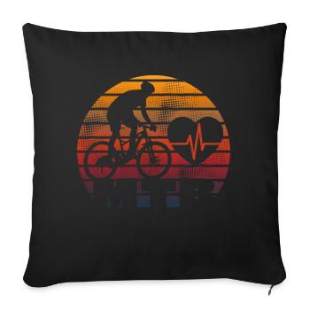 MTB - Sofa pillowcase 17,3'' x 17,3'' (45 x 45 cm) - black - Front