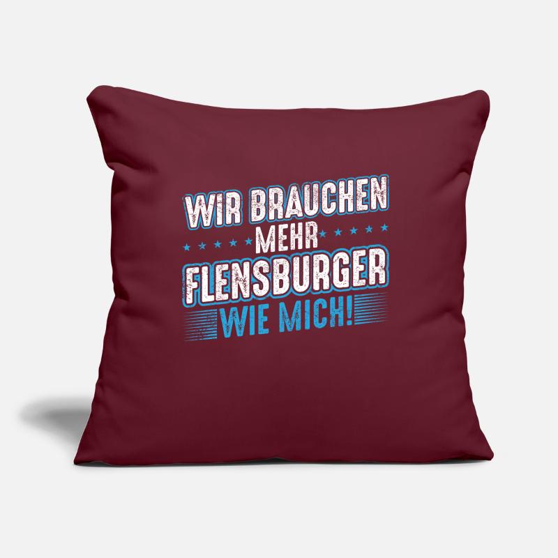 Flensburg Flensburger Männer Spruch Geschenk Sofakissenbezug 45 x 45 cm