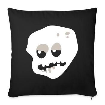 Zombie Kopf T-Shirt - Sofakissenbezug 45 x 45 cm - Schwarz - Vorne