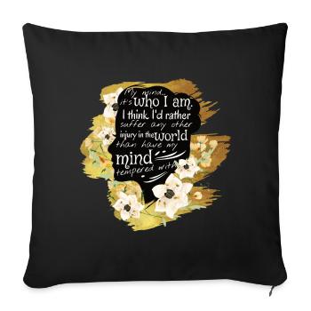 Citation de Sydney Sage - Richelle Mead Vampire Academy - Housse de coussin décorative 45 x 45 cm - noir - Devant