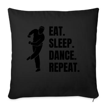 Dancer Gift Dance Hobby Sport Dance Sport - Sofa pillowcase 17,3'' x 17,3'' (45 x 45 cm) - black - Front