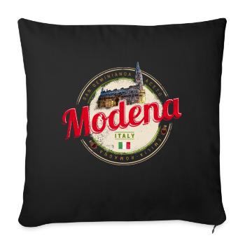 Modena Emilia-Romagna Balsamic Design Italy - Sofa pillowcase 17,3'' x 17,3'' (45 x 45 cm) - black - Front