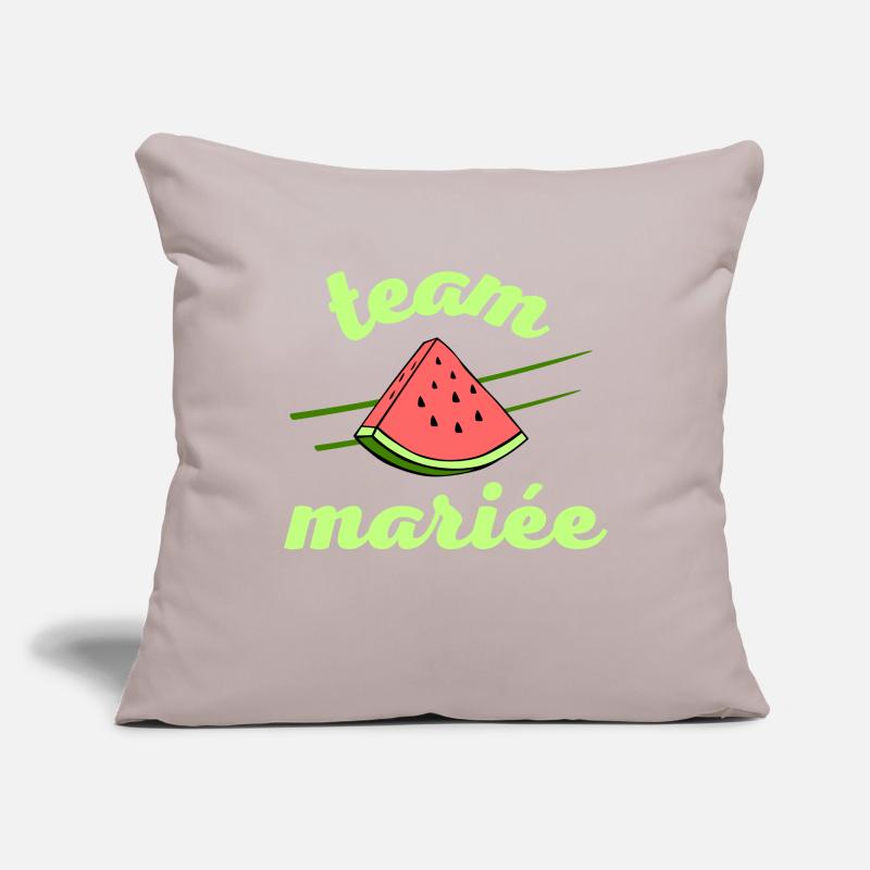 EVJF pastèque été Team mariée Housse de coussin décorative 45 x 45 cm