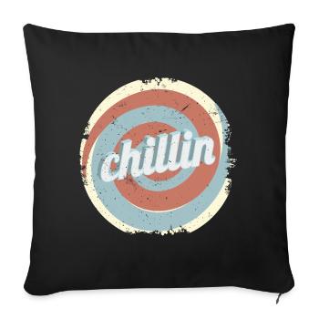 T-shirt décontracté Chillin - Housse de coussin décorative 45 x 45 cm - noir - Devant
