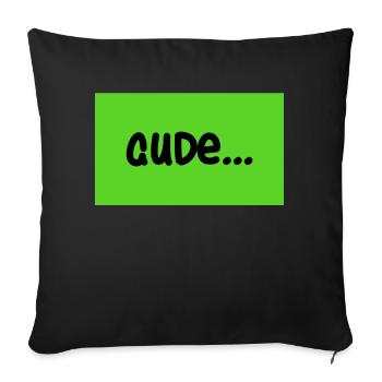 gude - Sofakissenbezug 45 x 45 cm - Schwarz - Vorne