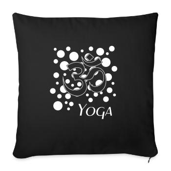 Yoga yoga - Sofakissenbezug 45 x 45 cm - Schwarz - Vorne
