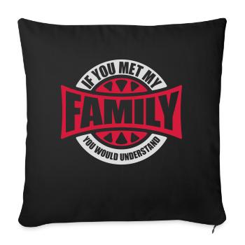 you would understand Zitat - Sofakissenbezug 45 x 45 cm - Schwarz - Vorne