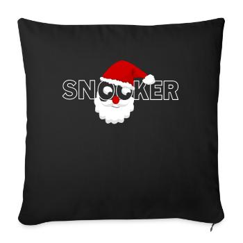 Snooker Funny Christmas Billard - Housse de coussin décorative 45 x 45 cm - noir - Devant
