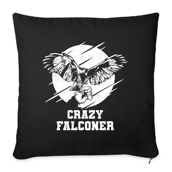 Falconers - Sofa pillowcase 17,3'' x 17,3'' (45 x 45 cm) - black - Front